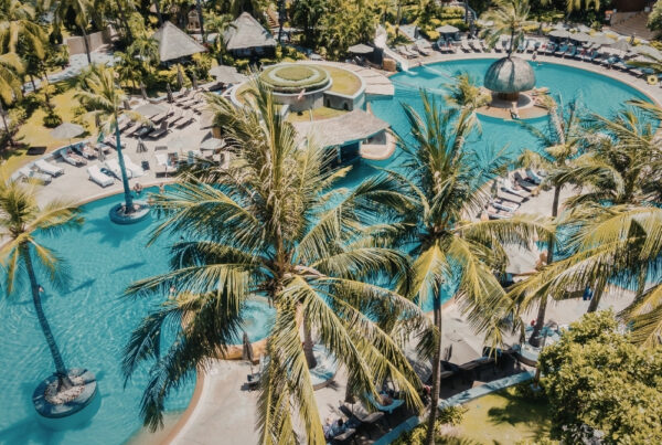 Pool bar at resort